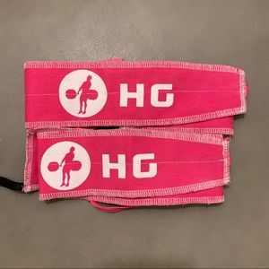 Hookgrip Pink Wrist Wraps